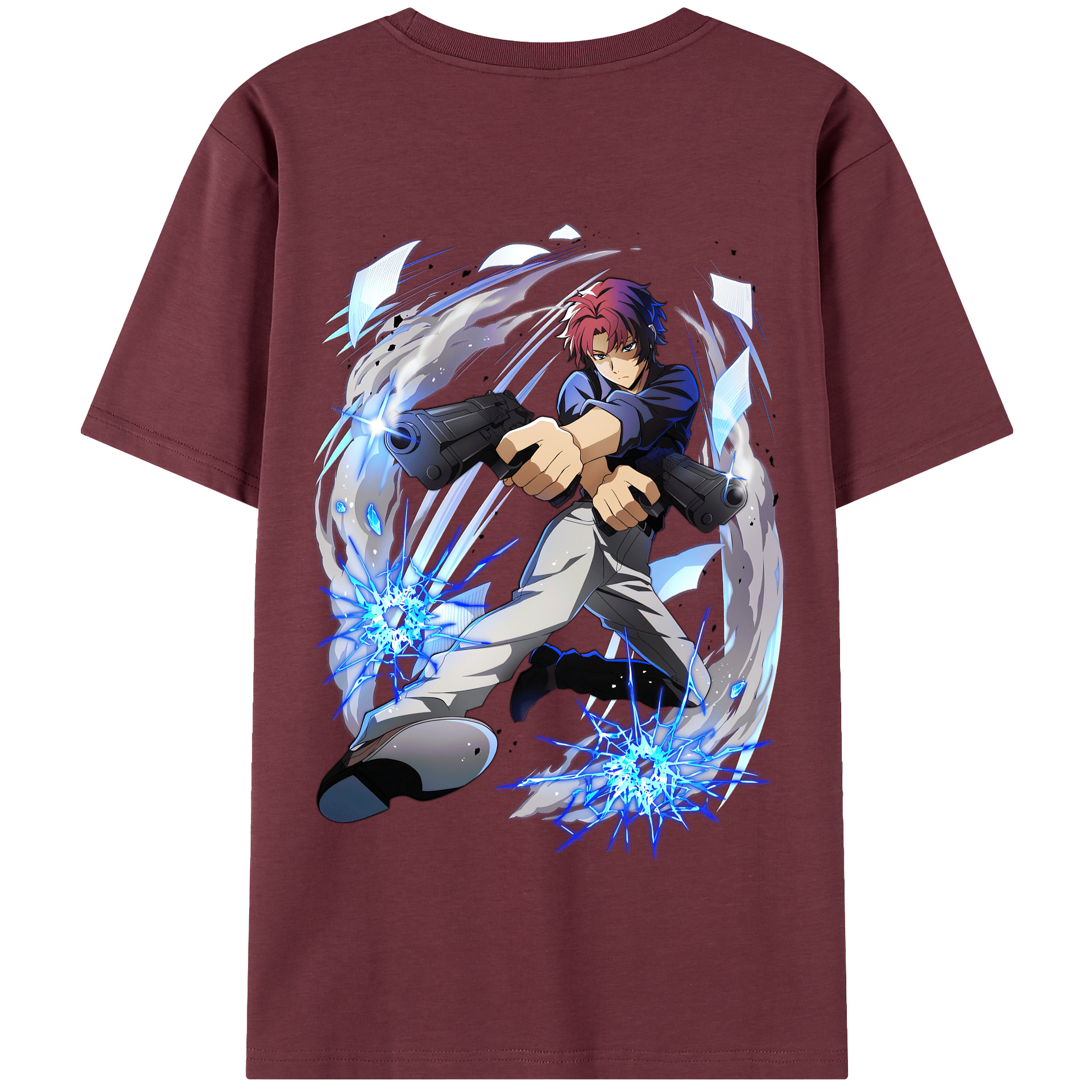（画像用） 文豪ストレイドッグス Bungo Stray Dogs 綿100％半袖Tシャツ（背面プリント）